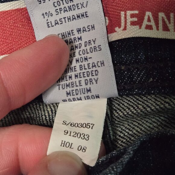 Y2K Gap Jeans Womens Flare Low Rise Denim Pants Size 10 Blue Cotton Blend Blue - Picture 4 of 6